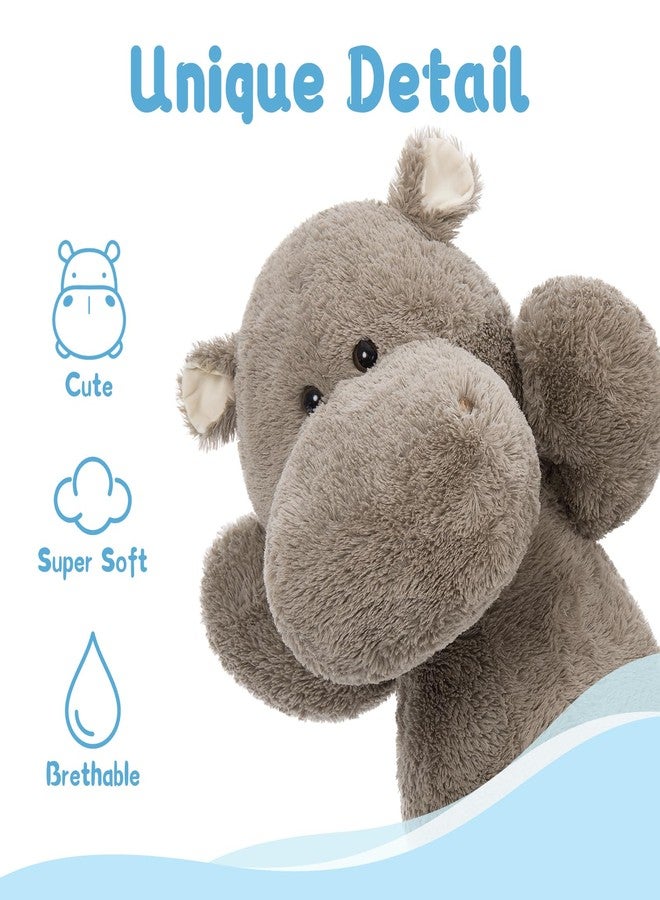 BENINY Giant Humongous Hippo Stuffed Animals 36", Oversized Toy Plush Gift for Kid, Gray - Image 5