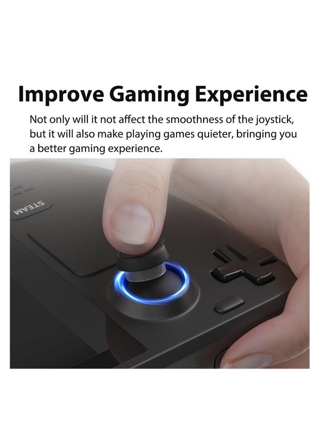 Compatible with Steam Deck Joystick Protectors, 20 Pack Invisible Elastic Clear TPU Anti-Wear Protector Ring for Steam Deck/Xbox / PS4 / PS5 / Rog Ally Joystick Accessories - Image 3