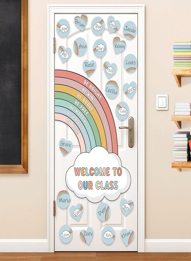 VABAMNA Boho Rainbow Bulletin Board Decorations Set, Boho Classroom Door Decor, Colorful Positive Affirmation Cutouts for Teacher Welcome Back to School Classroom Wall Door Decor - Image 5