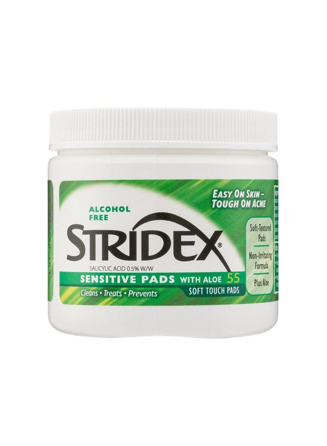 Stridex Daily Care Acne Pads with Aloe Sensitive Skin - 55 ct - Image 2