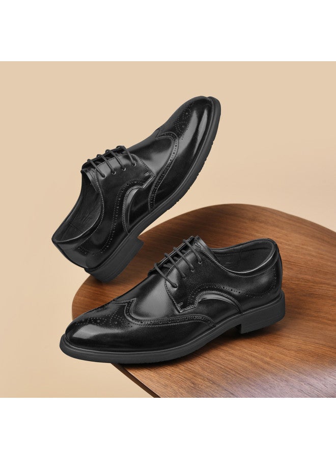 سيبتولفز 【top Grain Leather】25 خريف جديد بروغز رجالي جلد طبيعي مطرز كعب منخفض أحذية عمل رسمية - Image 4