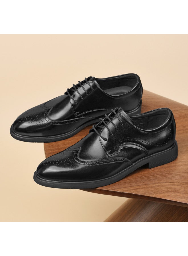 سيبتولفز 【top Grain Leather】25 خريف جديد بروغز رجالي جلد طبيعي مطرز كعب منخفض أحذية عمل رسمية - Image 2