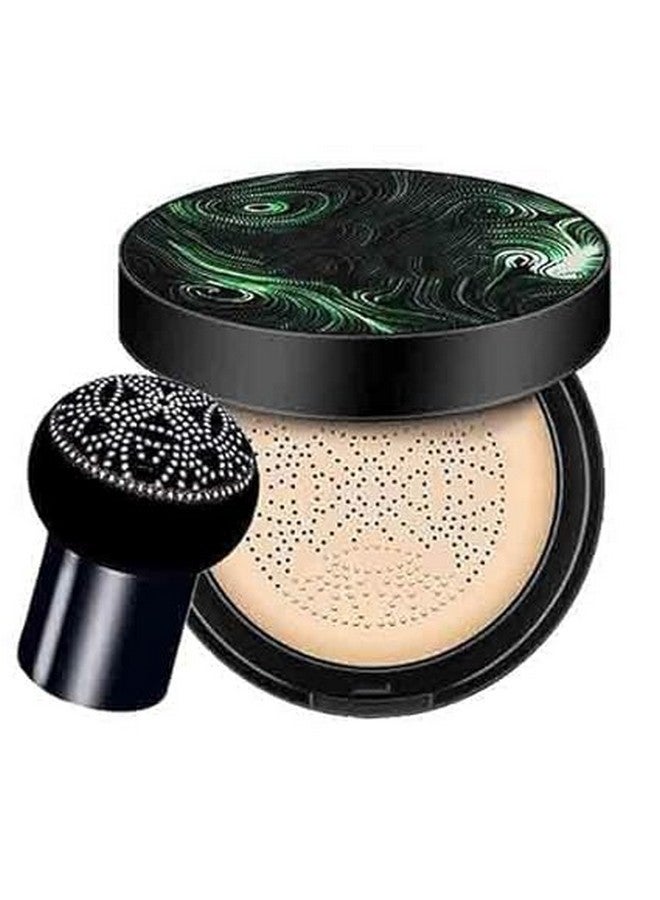 VIHANCO Air Cushion BB Cream Foundation, Light Ivory, Full Coverage, with Mushroom Puff Applicator - Image 1