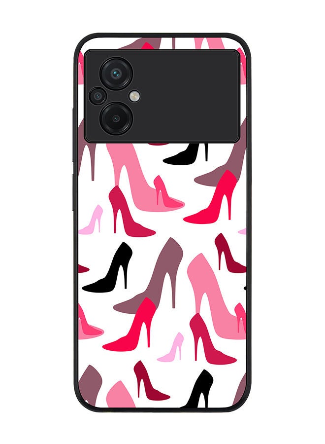 Stylizedd Rugged Black edge case for Xiaomi Poco M5 Slim fit Soft Case Flexible Rubber Edges Anti Drop TPU Gel Thin Cover - Hot Heels - Image 1