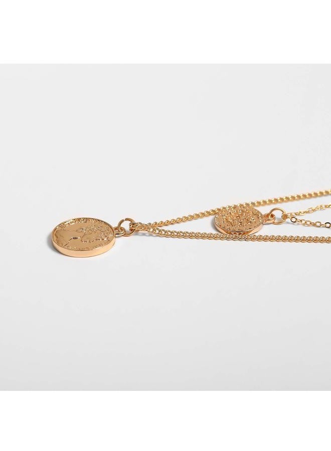 Kercisbeauty Evil Eyes Necklace Gold Coin Necklace for Women Ladies Girls Layered Necklace for Party Boho Jewelry - Image 5