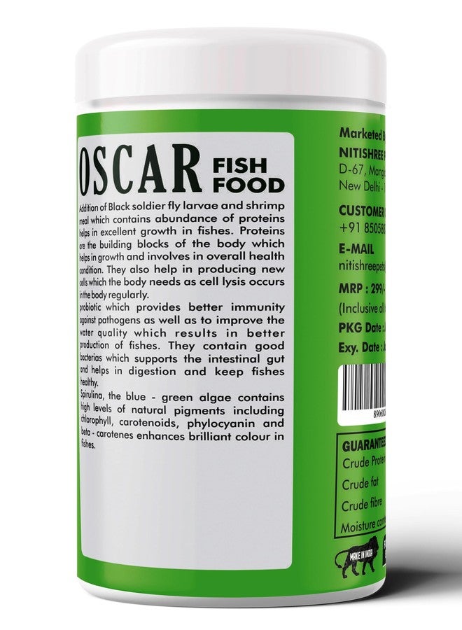Nitishree Oscar Fish Food Protein and Vitamins, for Color Enhancement, Growth for Baby and Medium Sized Oscar Fishes,(2.5 MM Pellet Size) - 100 gm - Image 2