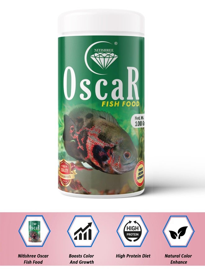 Nitishree Oscar Fish Food Protein and Vitamins, for Color Enhancement, Growth for Baby and Medium Sized Oscar Fishes,(2.5 MM Pellet Size) - 100 gm - Image 5