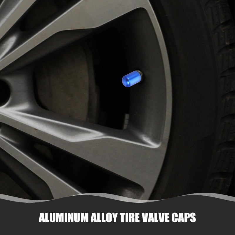 4Pcs Aluminum Alloy Tire Valve Stem Caps Auto Tire Valve Caps Car Accessories Car Tire Caps for Vehicle Cool Tire Valve Stem Covers for Cars - Image 4