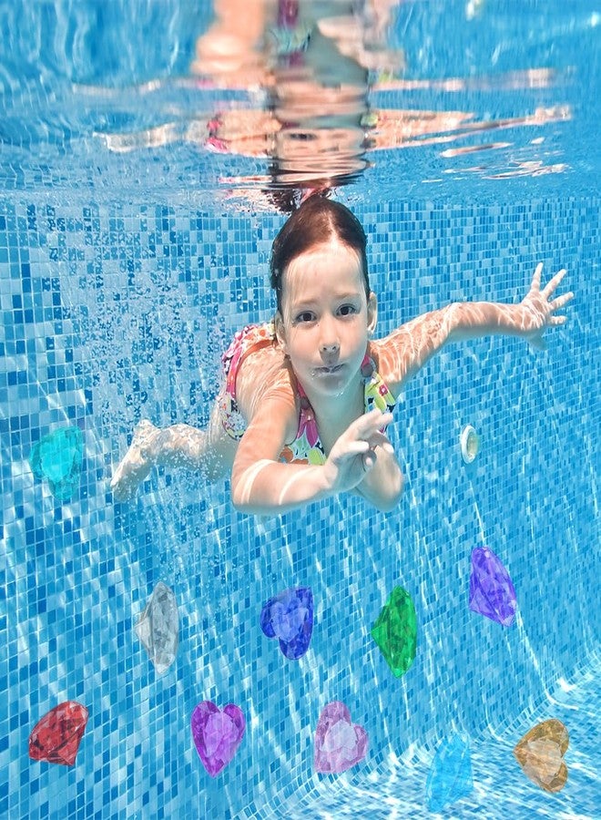 Fenreen Diving Gems Pool Toys, Large Diamond Gem Pool Toys for Kids Ages 4-8-12, 10 PCS Colorful Pool Diving Toys, Swimming Gems Toys, Underwater Sinking Diving Gems for Kids Summer Gift Pool Party Favors - Image 4