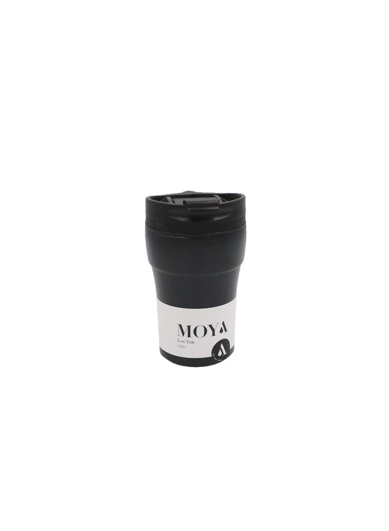 Moya "Low Tide" 250ml Travel Coffee Mug Black/Black - Image 1