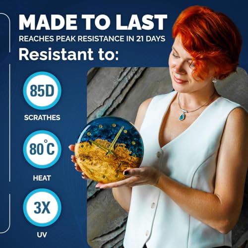 CRAFT RESIN 1.5 Gallon Crystal Clear Deep Pour Epoxy Resin Kit with Pumps - Food Safe & UV Resistant Best for DIY, Art, River Table, Wood, Flower, Mold Casting Resin Epoxy Kit - for Beginners & Pros - Image 4