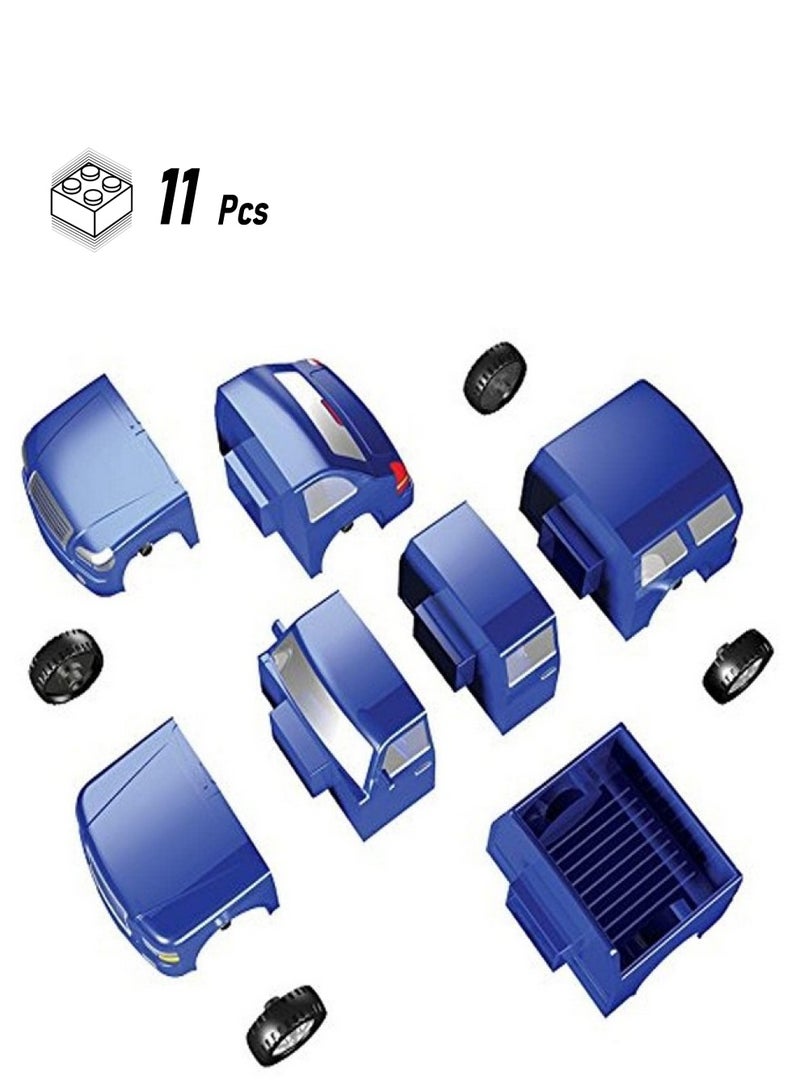 Popular Playthings Magnetic Build A Car Toy Play Set 11 Pieces - Image 1