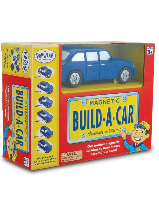 Popular Playthings Magnetic Build A Car Toy Play Set 11 Pieces - Image 3