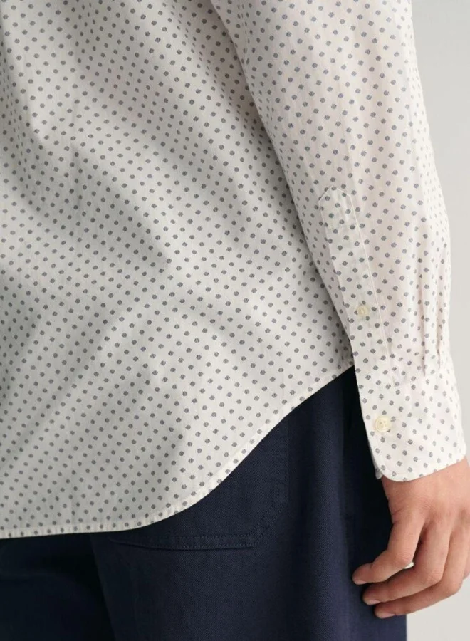 GANT Gant Regular Fit Micro Print Shirt