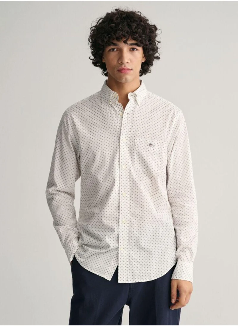 GANT Gant Regular Fit Micro Print Shirt