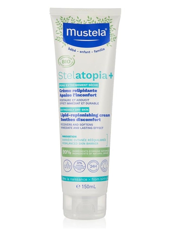 Mustela Stelatopia Plus Lipit Regenerating Cream 150ml - Image 1