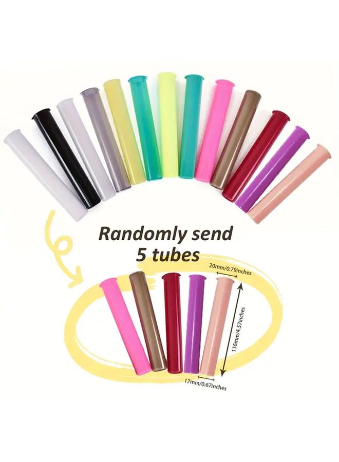Type D Color Coded Cigarette Case Tubes 5 Pack Sealed Caps Hygienic Portable Storage - Image 3
