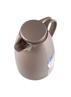 Bister Vacuum Flask 1.0 Liter Plastic Body with White Glass Refil without ASBESTOS l Brown Color  - Image 4