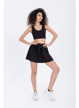 EKE TEKSTİL Sports and Daily Use Black Color Beach Shorts Skirt Pool Sea Swimwear Summer Dance Shorts Skirt