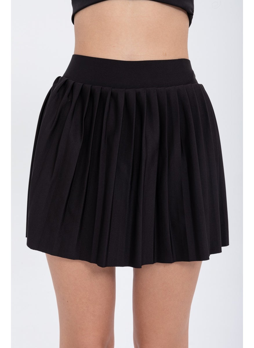 Eke Tekstil - EKE TEKSTİL Sports and Daily Use Black Color Beach Shorts Skirt Pool Sea Swimwear Summer Dance Shorts Skirt - Image 1