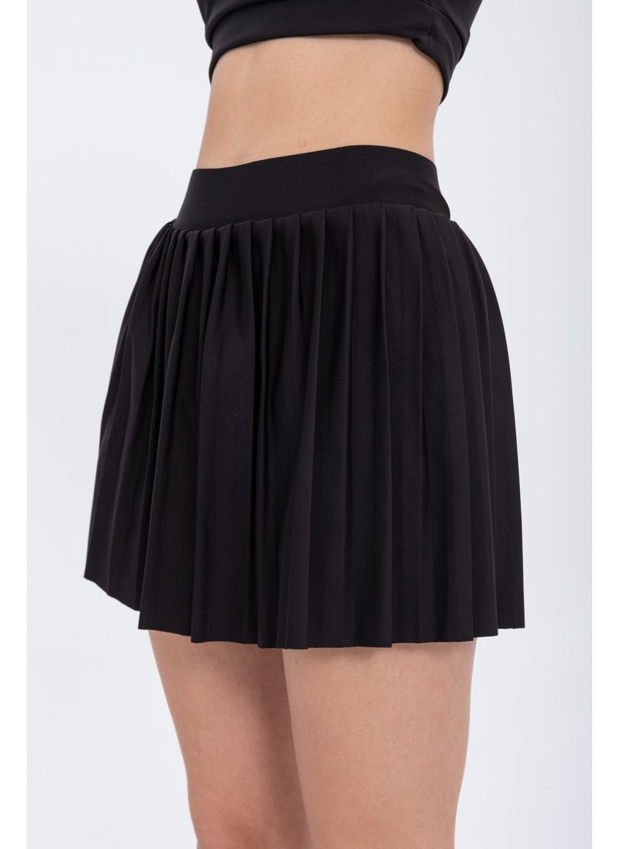Eke Tekstil - EKE TEKSTİL Sports and Daily Use Black Color Beach Shorts Skirt Pool Sea Swimwear Summer Dance Shorts Skirt - Image 1