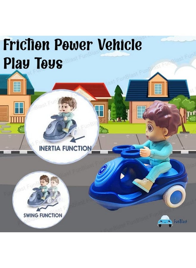 FunBlast Cartoon Mini Swing Car Scooter Toy, Friction Power Vehicle Play Toys, 3+ Years Old Kids, Boys, Multicolor (Pack of 2 Pcs) - Image 5