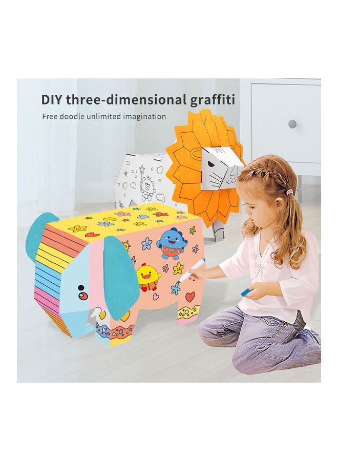Lion Suit Creative Handmade Disassembly White - Image 2