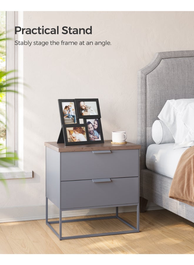 SONGMICS 4x6 Collage Picture Frames, Family Photo Collage Frame Set of 4 for Wall Decor, Glass Front, Wall Hanging or Tabletop, Ink Black - Image 3