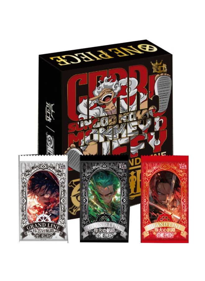 East Man Society One Piece Third Play Pirate Animation Surrounding Fun Card Blind Box Unpacking Products Listed And Snapped Up-Color:Crown Card One Piece 2 Bullets, 12 Packs, 2 Cards Per Pack + 1 Piece  - Image 1