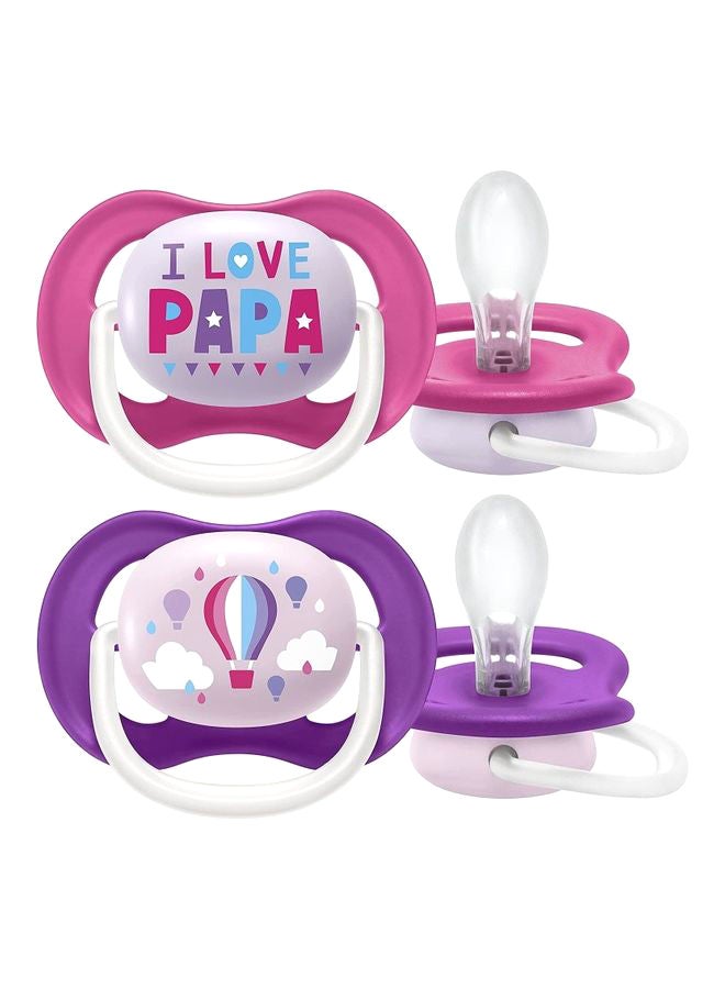 Philips Avent 2-Piece Ultra Air Happy Orthodontic Pacifier - Image 1