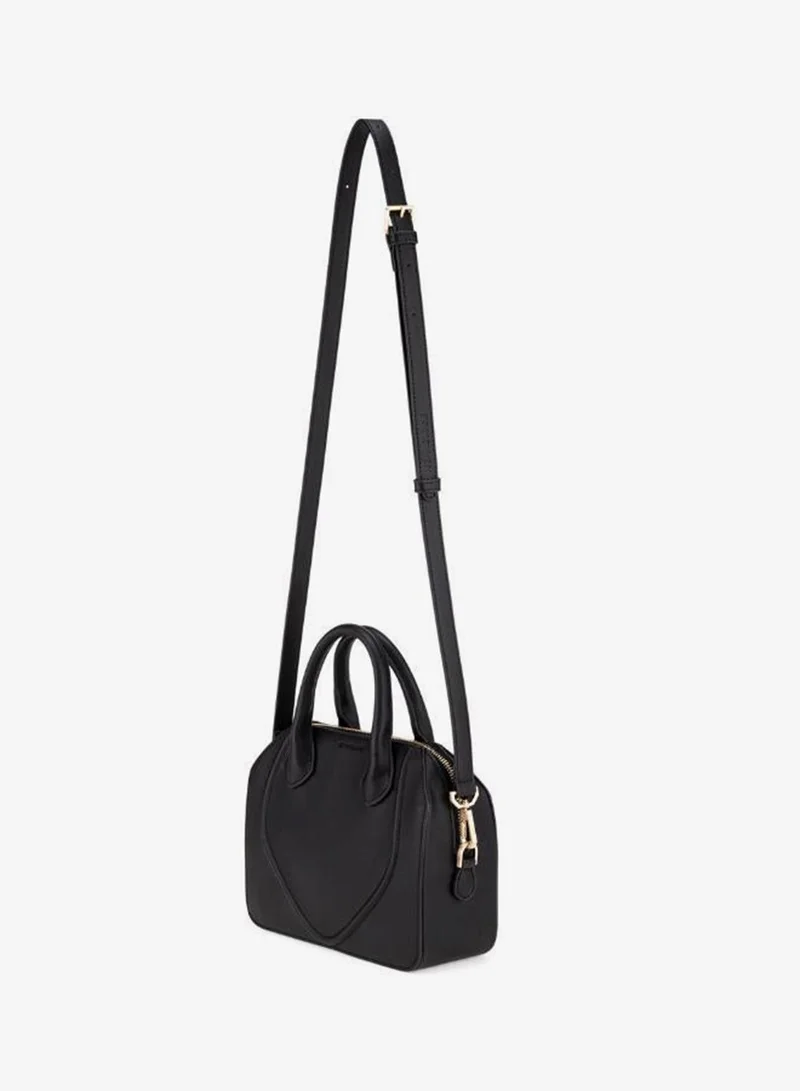 Veganologie  Gemma Crossbody Bag In Onyx With Gold Hardware Made With 1.5 Bamboo Stems for Women | Best Price UAE