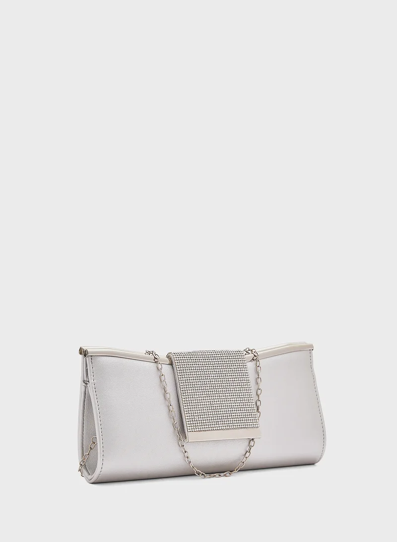 Khizana Metallic Strap Clutch Bag