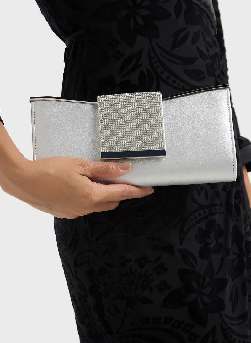 Khizana Metallic Strap Clutch Bag