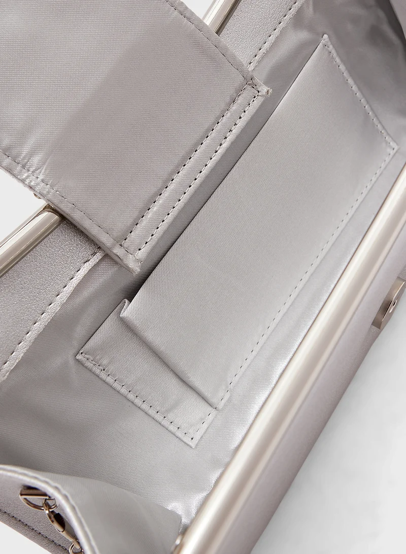 Khizana Metallic Strap Clutch Bag