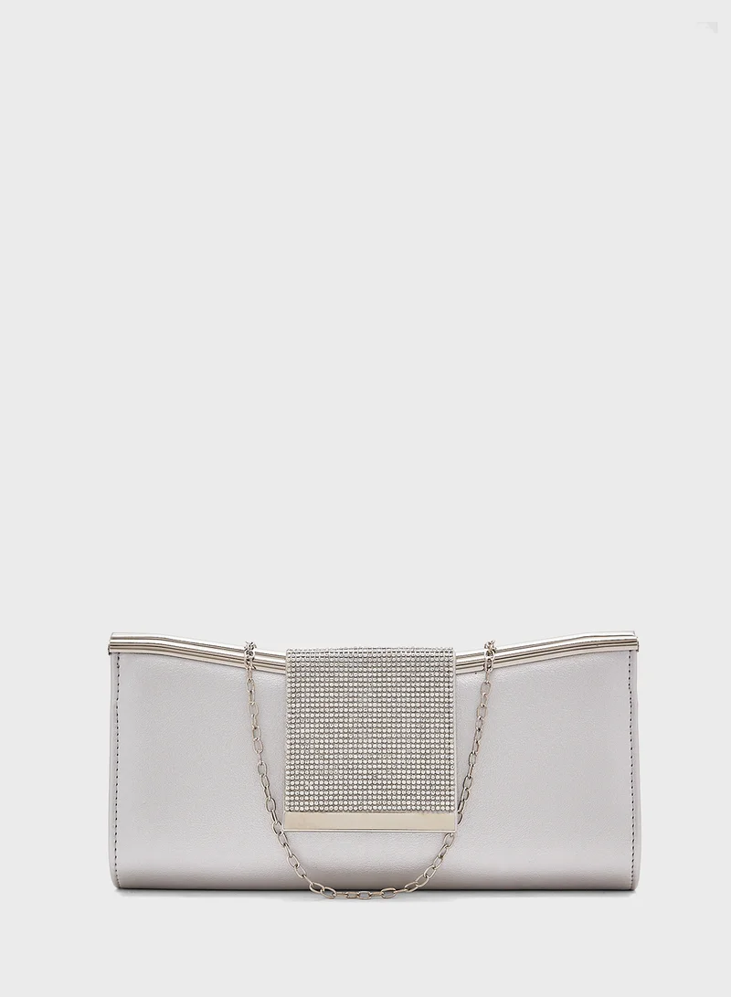Khizana Metallic Strap Clutch Bag