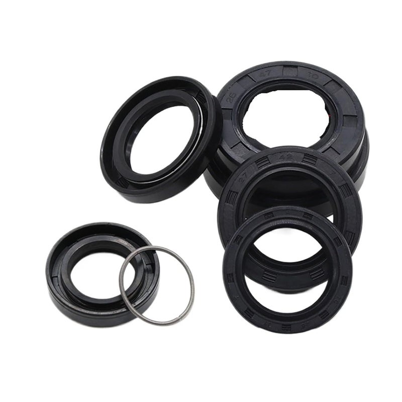 Nitrile Rubber Double Lip Oil Seals 28x45x8mm 2 Pieces Rotating Shaft Gasket - Image 1
