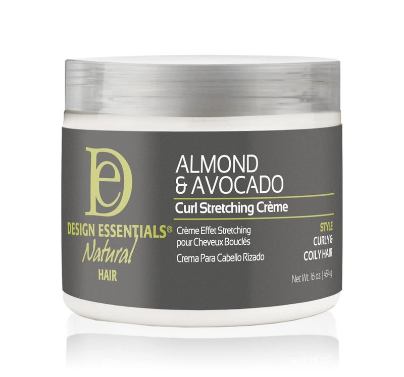 Design Essentials Natural Almond & Avocado Curl Stretching Cream For All Curl Types, Stretching CrÃ¨me, 16 Fl Oz - Image 1