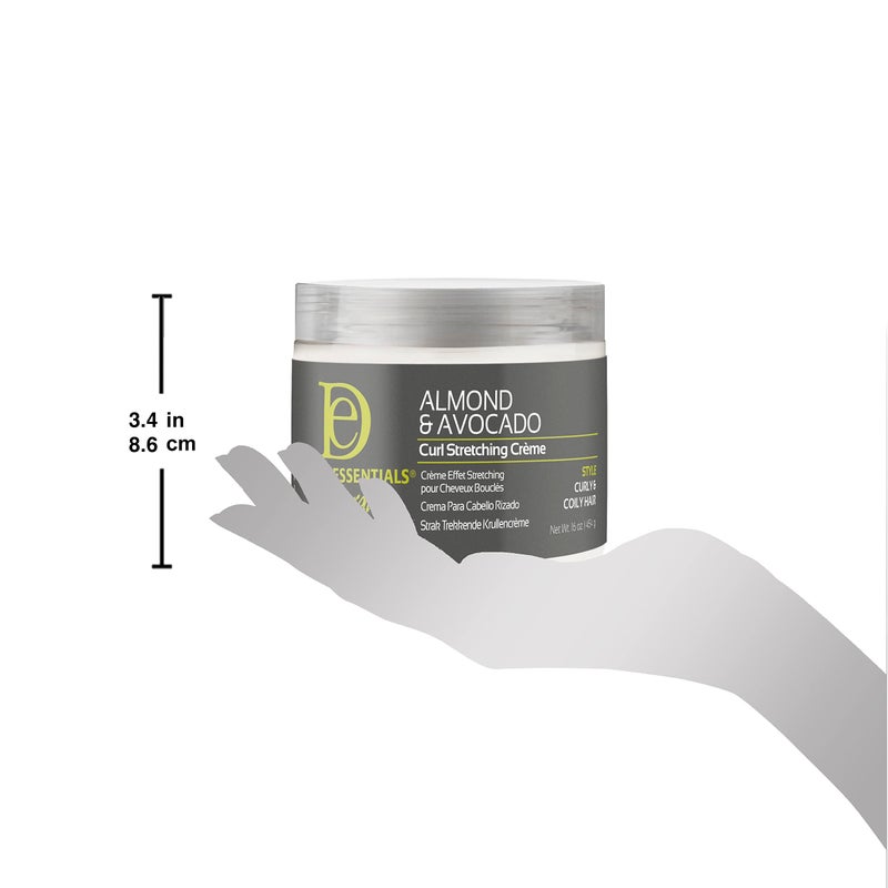 Design Essentials Natural Almond & Avocado Curl Stretching Cream For All Curl Types, Stretching CrÃ¨me, 16 Fl Oz - Image 5