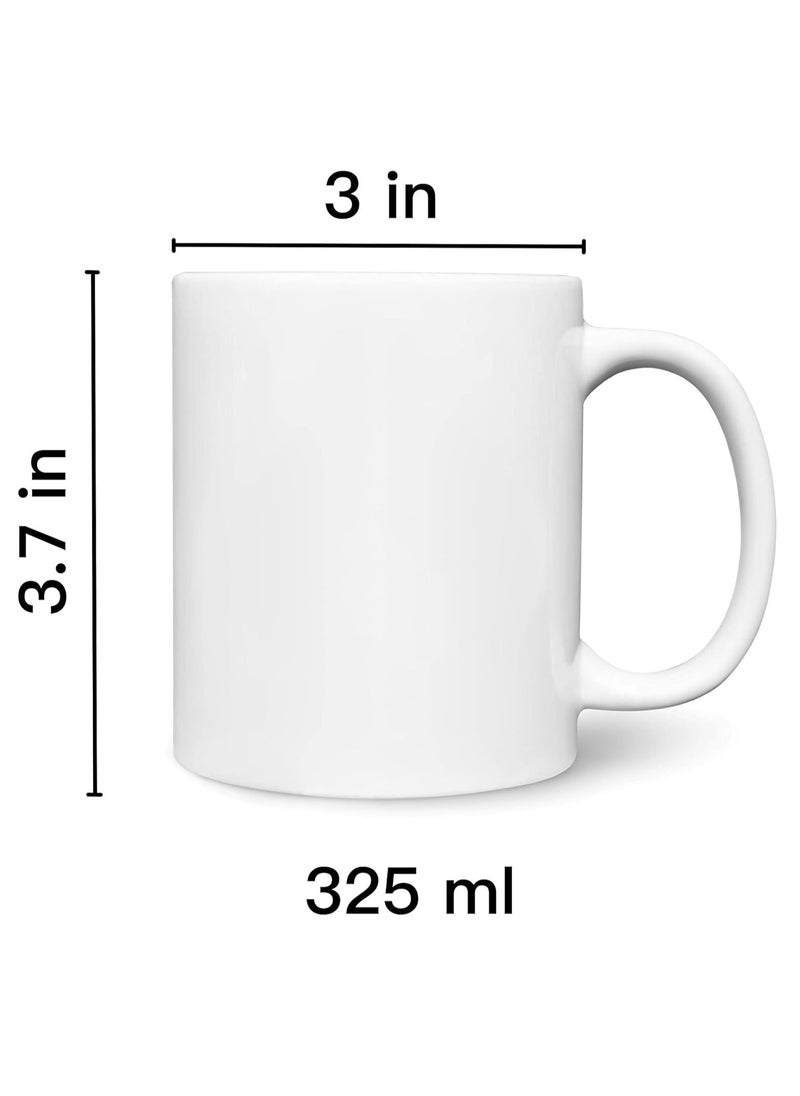 Ceramic Mug With “MR RIGHT” Design Printed In White