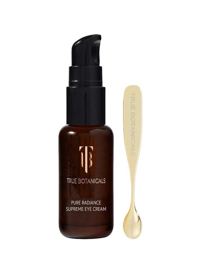 True Botanicals Pure Radiance Supreme Eye Cream – Firming, Brightening Anti-Aging Eye Cream with Hydroxysome Adenosine, Vitamin C & Polyglutamic Acid, 0.5 oz - Image 1