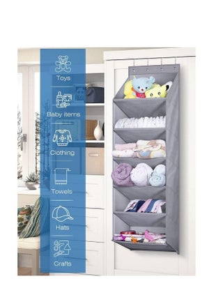 Hanging Shoe Rack, Over the Door Shoe Organizer with Deep Pockets for 12 Pairs of Shoe Organizer, Shoe Holder for Closet and Dorm Narrow Door Shoe Storage, Grey - pzsku/Z587C52A7E3EB6DB91912Z/45/_/1736786732/3be827e9-7359-4d19-9109-509f618029f9
