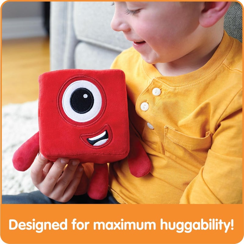 hand2mind hand2mind Numberblocks One Plush Plush Figure Toys Numbers for Toddlers Preschool Math Learning Toy Stuffed Animal Small Plushies Counting Blocks Kids Birthday Gifts Easter Basket Stuffers  - Image 3