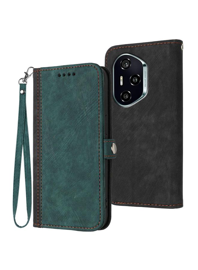 The Bros Phone Case For Honor 400 Side Buckle Double Fold Hand Strap Leather Phone Phone Case - Image 1