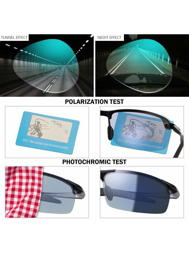 YIMI Blue Light Blocking Computer GlPhotochromic Polarized SunglUV Protection Safety Googles for Men and Women Day and Night Spring Hinge Sports Driving Eyewear Anti Glare Eyestrain Eyegl - Image 3