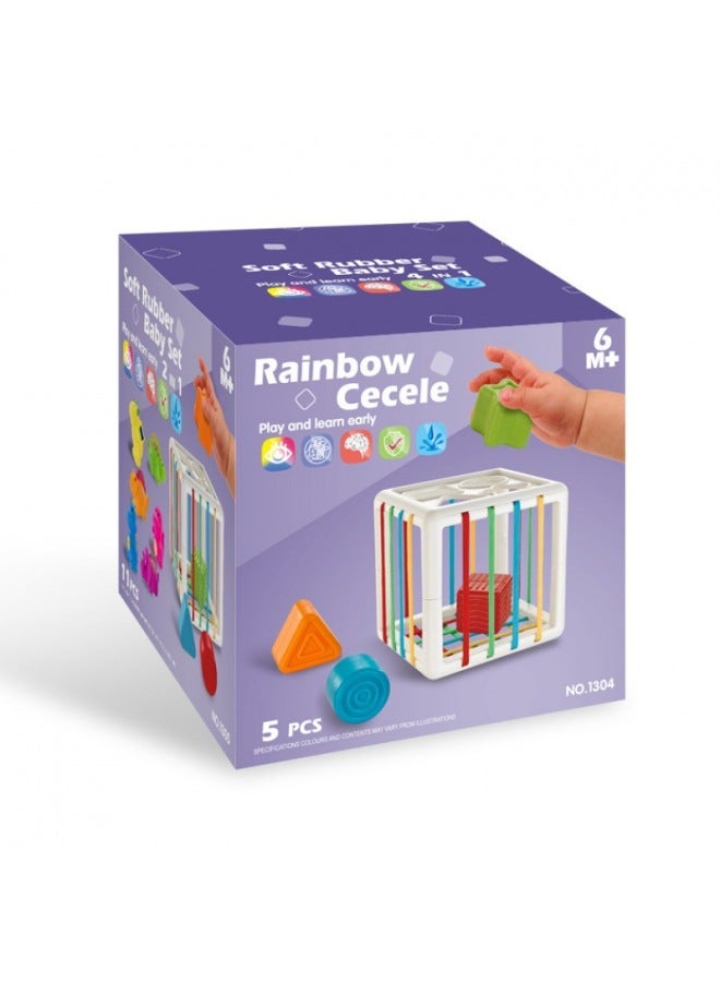 no Export Baby Graphic Cognition Rainbow Secele Children's Early Education Hand Fine Training Toys - Image 3