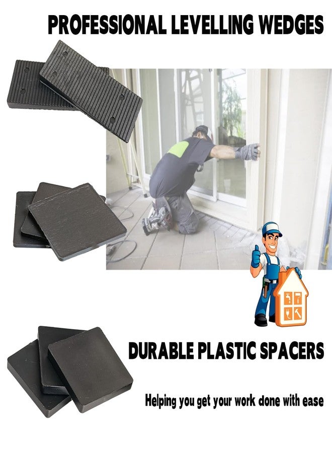 YOEXON Levelling spacers, Furniture Wedges, Hard Plastic Levelling Fittings, high Load Capacity ，spacers for Door Stops, Professional Furniture Levelling, and Renovation Work 50pcs - Image 4