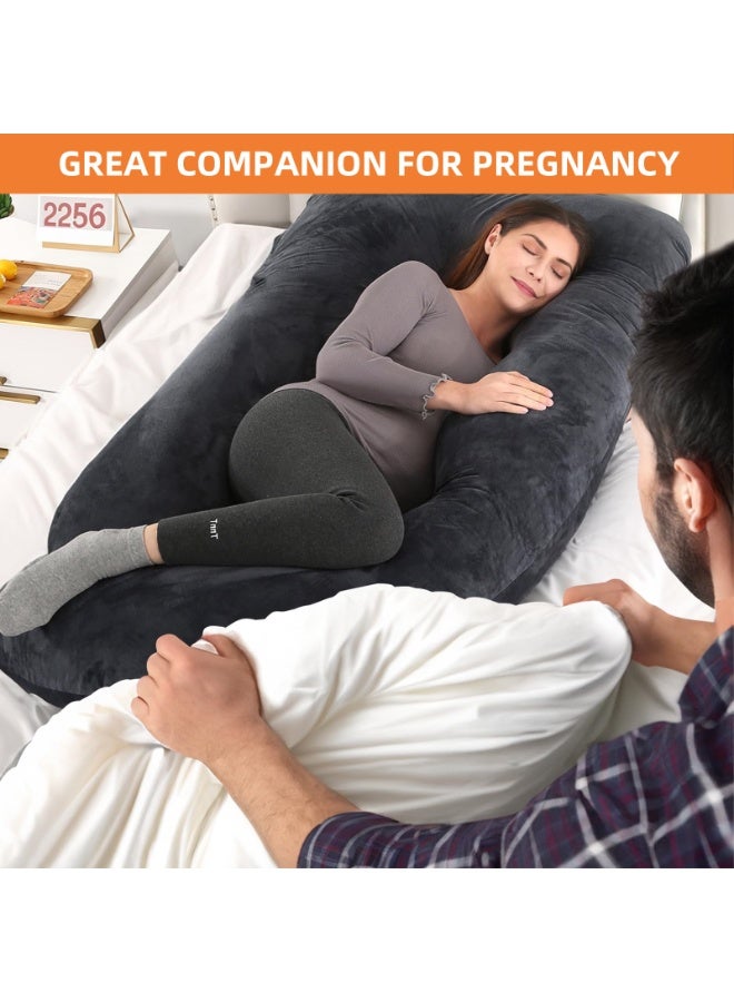 SHEIDLIN Pregnancy Pillows for Sleeping, G-Shaped Full Body Maternity Support Pillow, with Removable Cover, Support for Back, Legs, Belly for Pregnant Women, Pregnancy Pillow for Women - Image 3