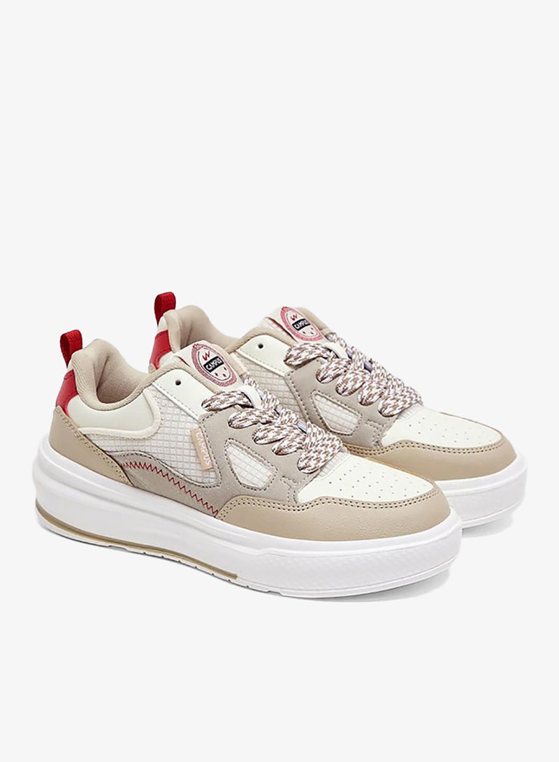 CAMPUS Women’s Cute Low Top Sneakers – Stylish Color-Block Design Shoes with Patterned Lace Detailing - Image 2