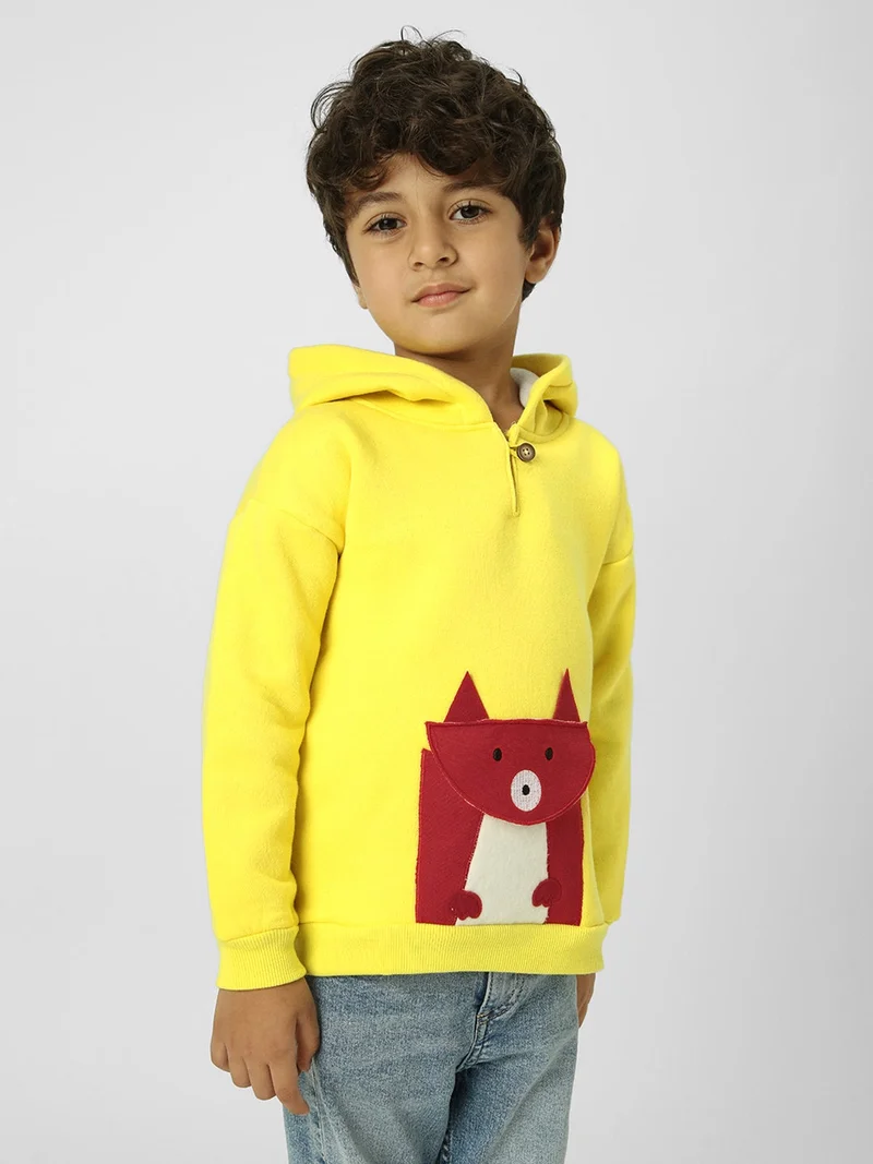 Nautinati Boys Graphic Applique Hooded Pullover Sweatshirt
