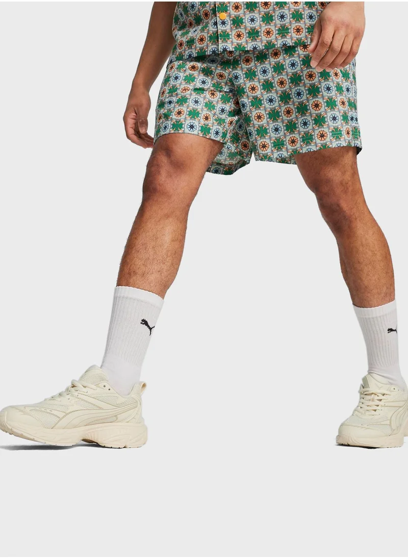 PUMA 6" Classics New Prep All Over Printed Shorts